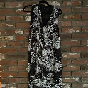 BCBGMaxazaria high low tropical dress